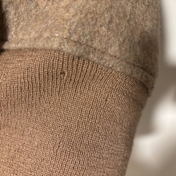 Vintage Gokey’s Suede Shoulder patch brown wool sweater - Medium/ Large - Picture 14 of 14
